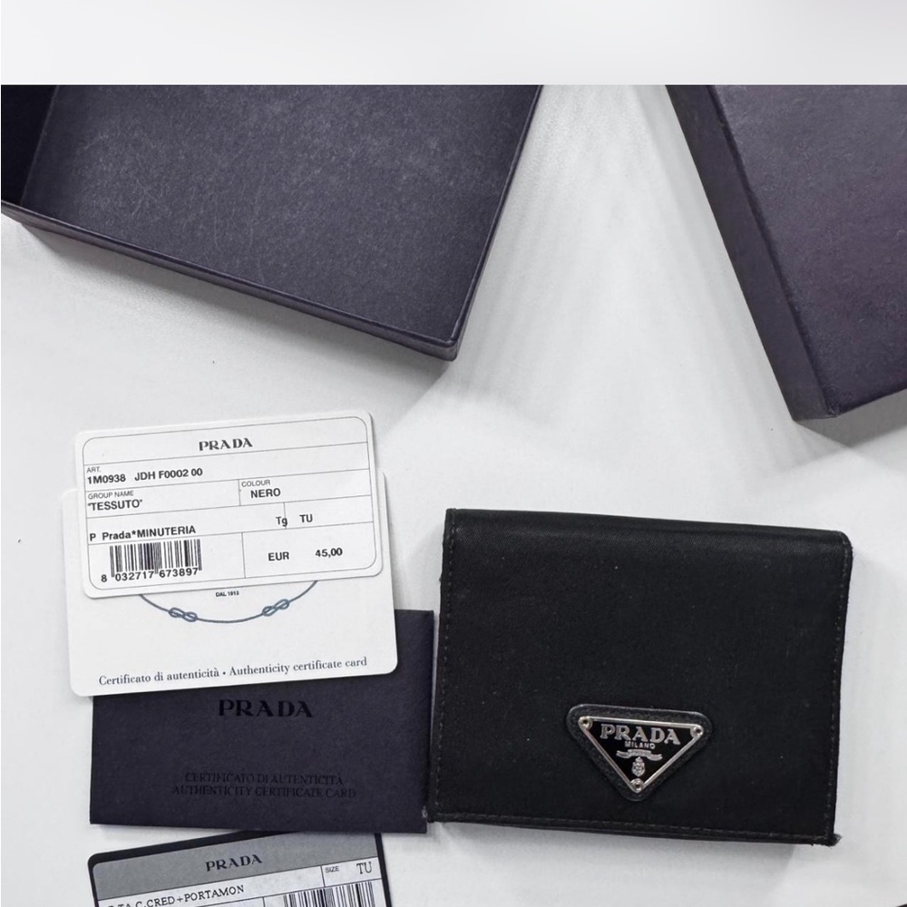 Prada Nero Tessuto Wallet
